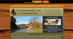 Desktop Screenshot of leelanauchalets.com